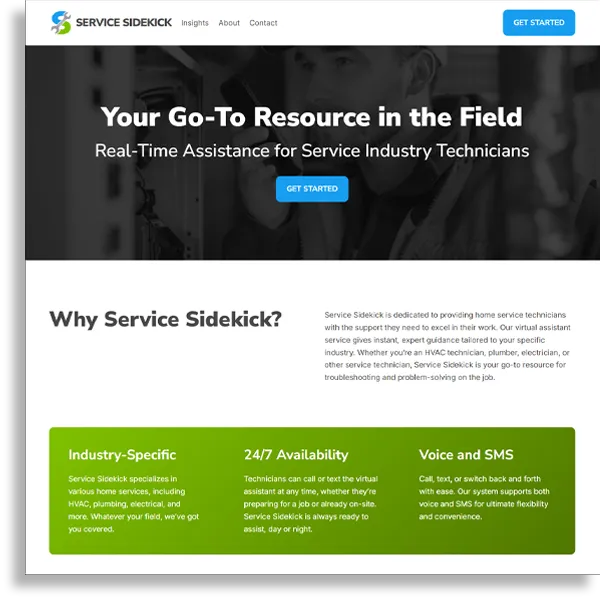 Service Sidekick Website